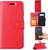 Telefoonhoes Geschikt voor: Samsung Galaxy S10E Portemonnee hoesje rood