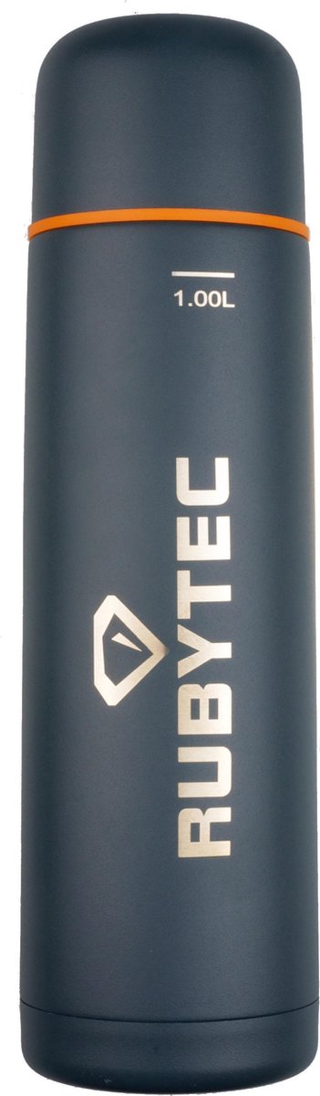 RUBYTEC Shira Vacuum Thermosfles - 1 L - Donkergrijs