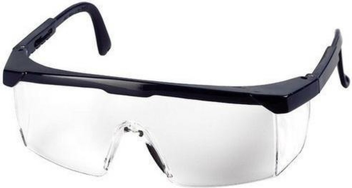 Beschermbril | Bril transparant | Vuurwerkbril | Bril zwart