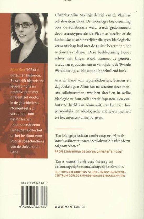 Voor Vlaanderen, Volk En Führer by Aline Sax Voor Vlaanderen, Volk En Führer by Aline Sax