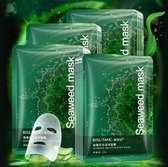 Zeewier Sheet Gezichtsmasker 100%natural - Sheet Mask - Anti Aging - hydraterend - Anti-Acne - Tegen Mee-eters en Grove Poriën - stralende huid