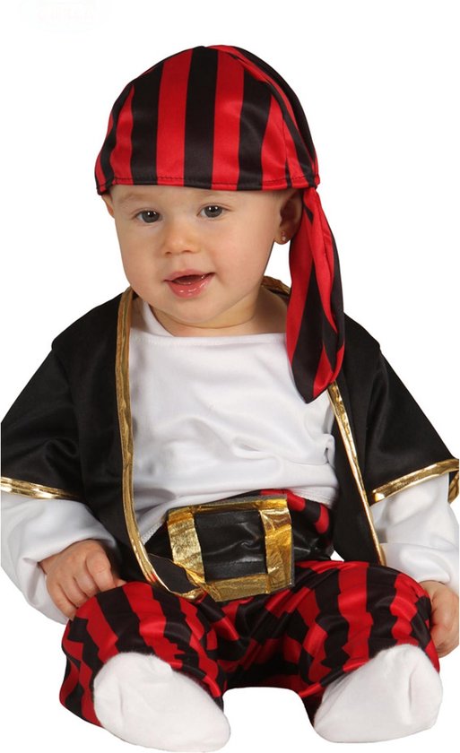 Outfit De Pirate Noir Et Rouge Voleur Pour Bebes Deguisements Bol Com