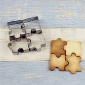 Koekjes Uitstekers Puzzel Vorm Puzzelstukjes 4 x