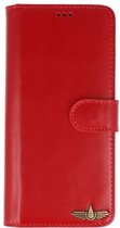 Galata Wallet case Samsung Galaxy Note 9 case echt leer rood hoesje