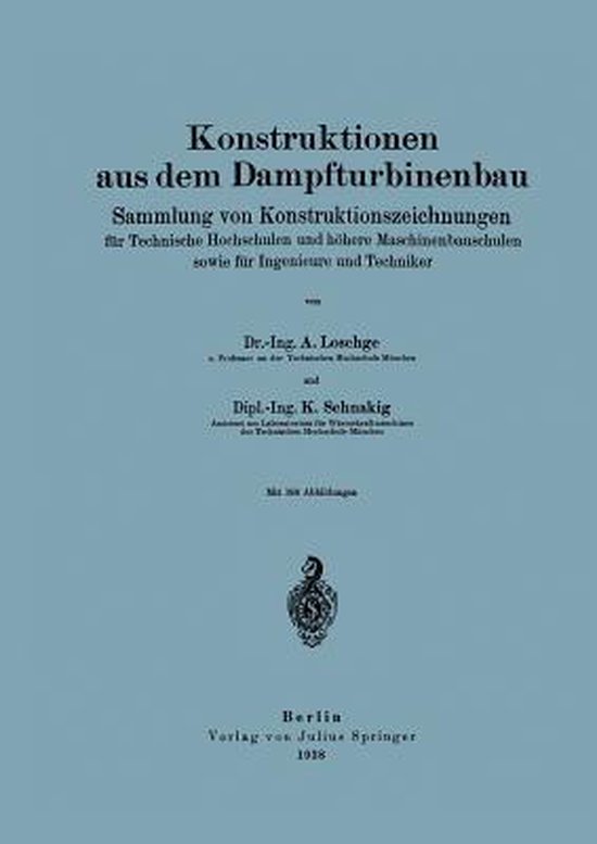 Konstruktionen aus dem Dampfturbinenbau - cover
