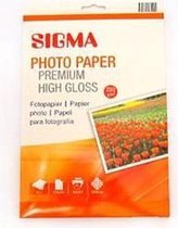 SIGMA fotopapier Premium High Gloss Hoogglanzend 230g/m2 10x15cm 50st