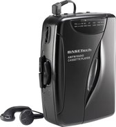 Draagbare cassettespeler met radio en oordopjes Basetech KW-118C
