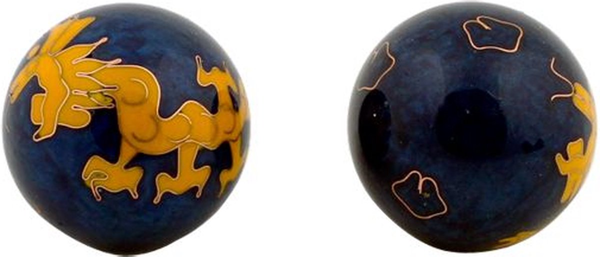 Goedkoopste Meridiaankogels Gele draak - 4 cm (2 stuks) - S