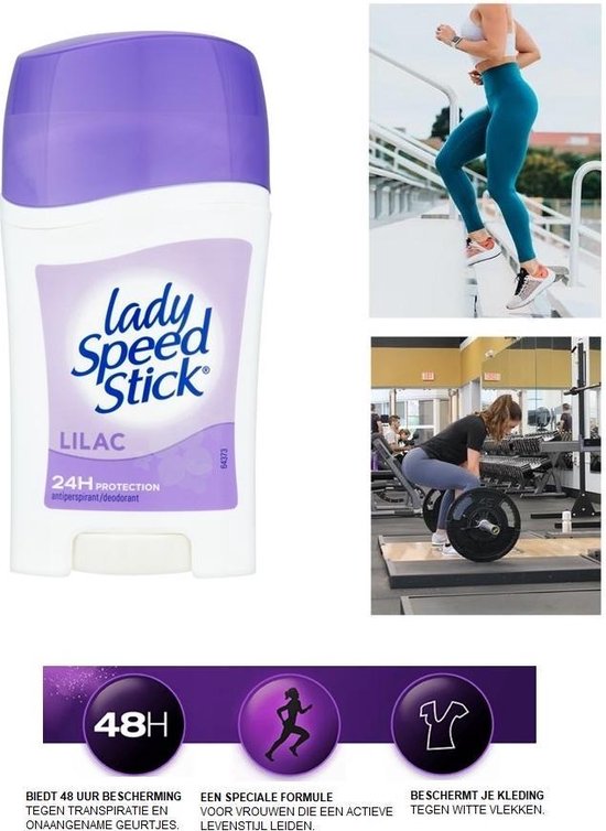 Lady Speed Stick Lilac Deodorant 3 Stuks Anti Transpirant Anti