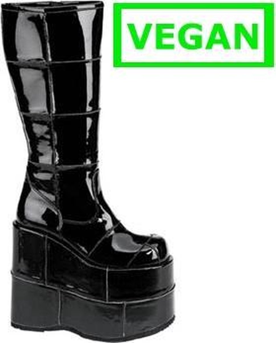 DemoniaCult - STACK-301 Plateau Laarzen - US 10 - 42 Shoes - Zwart