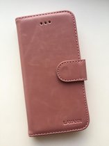 Lavann iPhone 7+ Plus/ 8+ Plus leder boekhoesje Rose