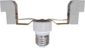 Fitting | LED lamp verloopfitting | E27 fitting - R7s fitting 118mm | wit