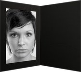 1x100 Daiber Portretmappen m. Passepartout 13x18 zwart