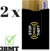3 BMT anti-skim pasjeshouder RFID blokkerend - set van 2