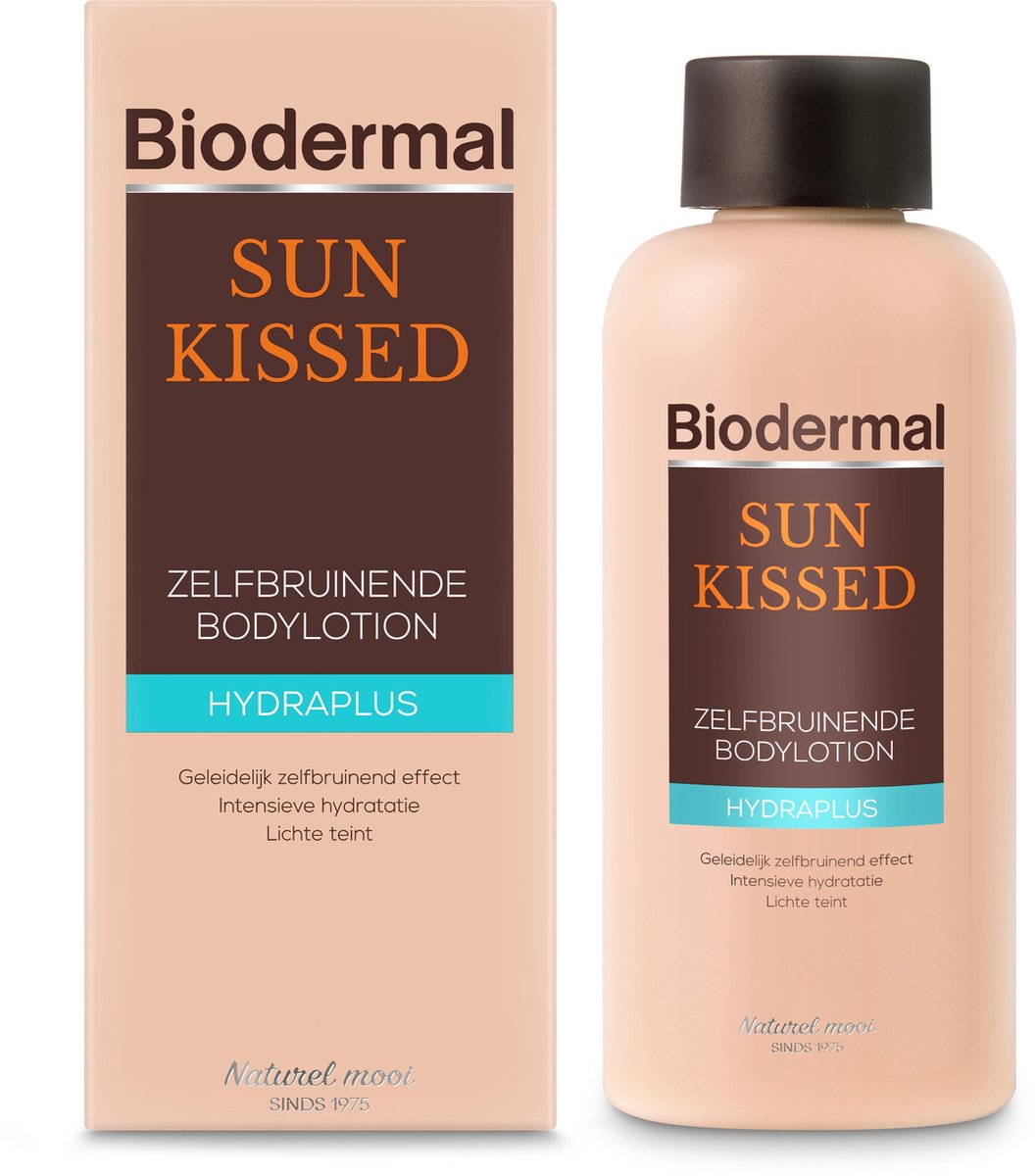 Biodermal Self Tan Sun Kissed body lotion - Zelfbruinende lotion voor lichaam en gezicht - 200ml NL - Biodermal