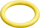 Flamingo - Hondenspeelgoed Dental ring - Geel - 14 x 14 x 2 cm
