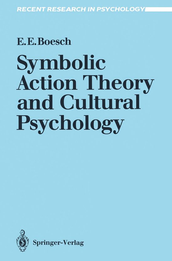 Recent Research in Psychology - Symbolic Action Theory and C ... - cover