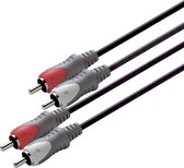 Scanpart RCA kabel 1.5 meter - 2x tulp naar 2x tulp - Audio kabel - Tulpkabel - 2x RCA