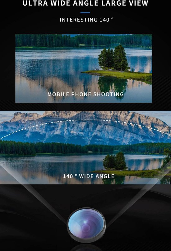 - PiX Series HD Clip Lens - 3-in-1 Fish Eye Lens