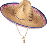 HOANG LONG - Mexicaanse strohoed sombrero voor volwassenen - Hoeden > Strohoeden