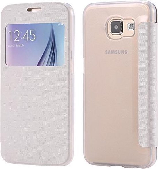 Étui à Rabat Samsung Galaxy S6 Edge Plus avec Vue de la Fenêtre, Blanc |  bol.com