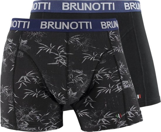 Brunotti - 2-pack Boxershorts Palm Zwart - XL | bol.com