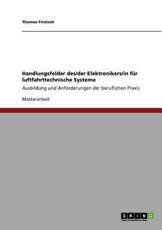 Handlungsfelder des/der Elektronikers/in für  luftfahrttech ... - cover
