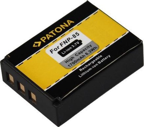 2x Batterie NP-85 pour Fuji Fujifilm Finepix F305 SL240 SL260 SL280 SL300 SL305 SL1000 PATONA 4en1 Chargeur 