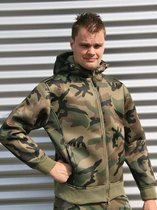 Vest met camouflage print M