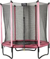 Bol.com Spring Trampoline 183 cm (6ft) met veiligheidsnet - Black Edition - roze rand aanbieding