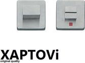 ACTIEPRIJS, ToiletRozet  Design set WC  sluiting, vrij bezet toilet weergave | Vierkant | RVS