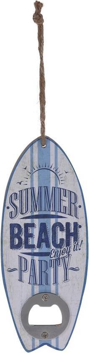 Een centrale tool die een belangrijke rol speelt geweer Vel Surfplank Flesopener (sleutelhanger) wandbord Summer Beach Party | bol.com
