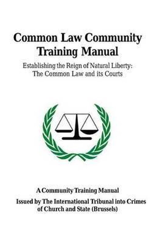 Common Law Community Training Manual 9781496192462 Rev Kevin D