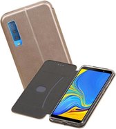 Slim Folio Case - Book Case Telefoonhoesje - Folio Flip Hoesje - Geschikt voor Samsung Galaxy A7 2018 - Goud