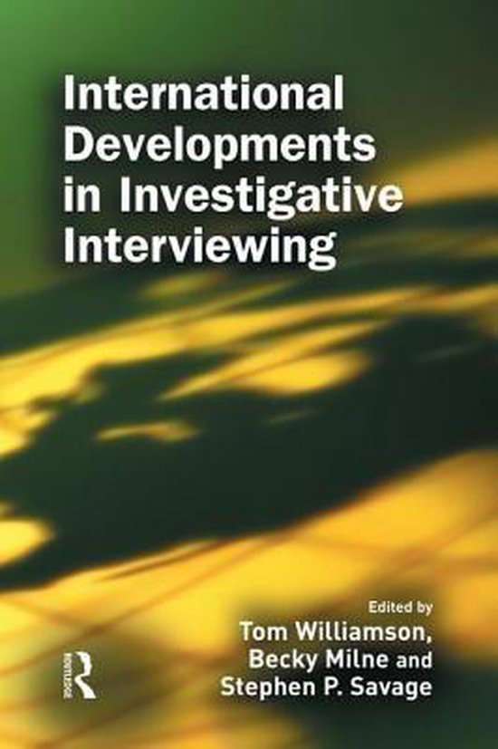 International Developments in Investigative Interviewing - cover