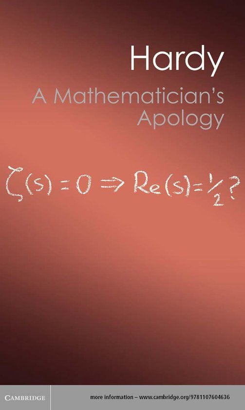 Canto Classics - A Mathematician's Apology - cover