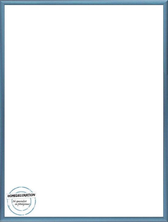 Homedecoration Almelo - Cadre photo - Format photo - 68 x 99 cm - Bleu acier