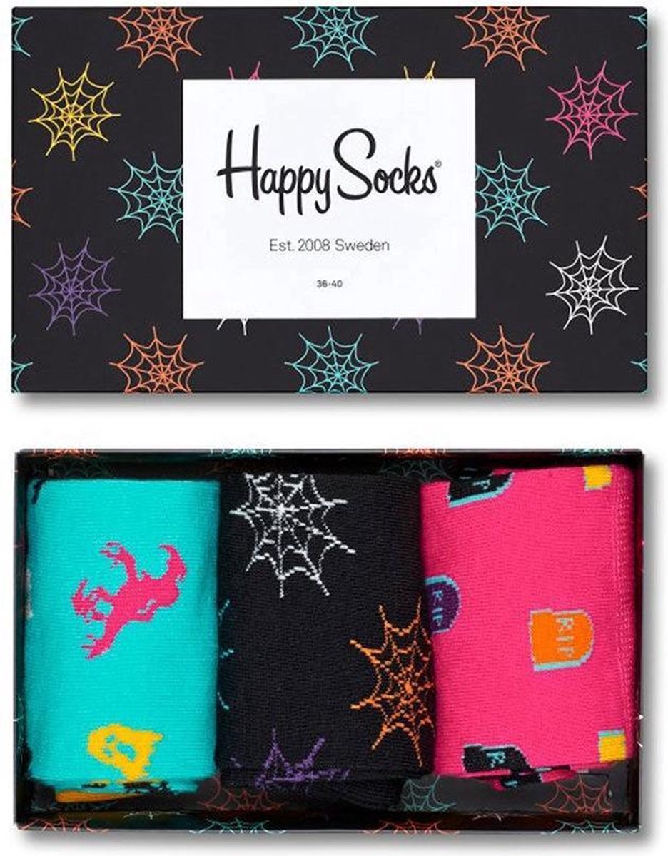 Happy Socks Halloween Giftbox Roze/Multi Maat 4146