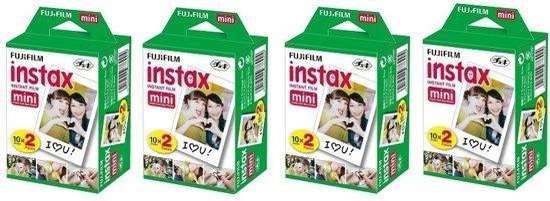 Vet Kamer Brein Fujifilm Instax Mini Film - 4-pack 2 x 10 stuks - Geschikt voor 80 foto's |  bol.com