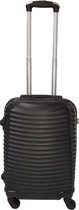 Handbagage koffer 51cm 4 wielen trolley - Zwart