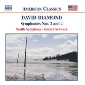 Seattle Symphony Orchestra, Gerhard Schwarz - Diamond: Symphonies No.2 & 4 (CD)