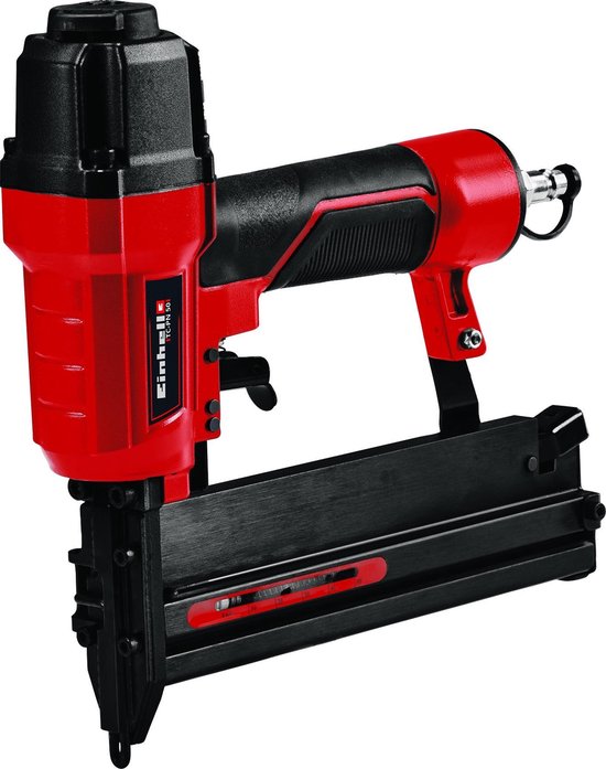 Einhell Pneumatische Tacker TC-PN 50 - Voor nieten en spijkers - Diepte afstelling - Incl. 1500 nieten en 2000 spijkers - Incl. Transport-/Opbergkoffer - Excl. Compressor