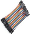 Dupont Jumper kabels 40 stuks (Female-Female) 10cm voor Breadboard - Arduino