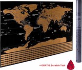 Wereld Kras Kaart Poster (59,5 x 82,5) - Scratch map - World Edition