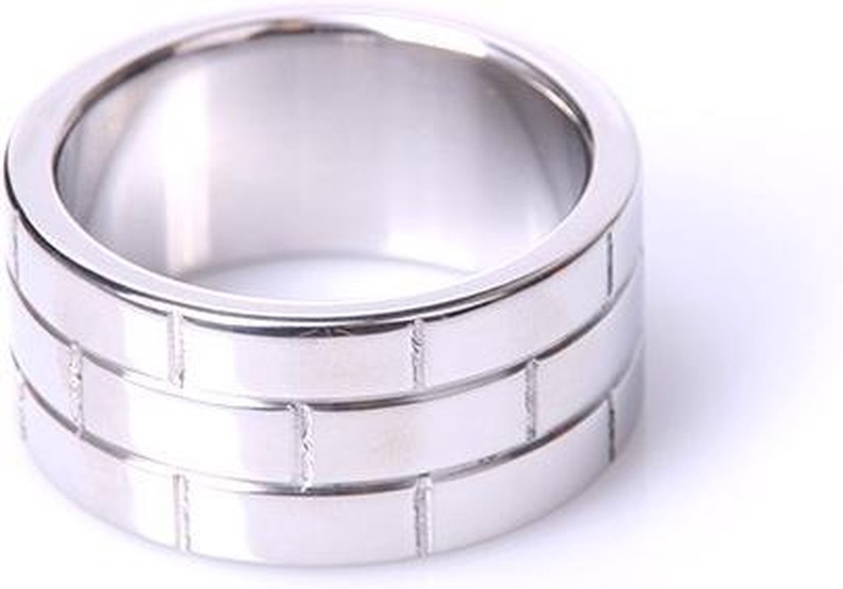 Goedkoopste Cockring RVS met reliëf Ø 40 mm