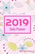 2019 Daily Planner Pink Floral Design