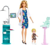 Bol.com Barbie Careers Tandarts Speelset - Barbie Pop met Accessoires aanbieding