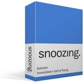 Snoozing - Katoen - Extra Hoog - Hoeslaken - Eenpersoons - 70x200 cm - Meermin
