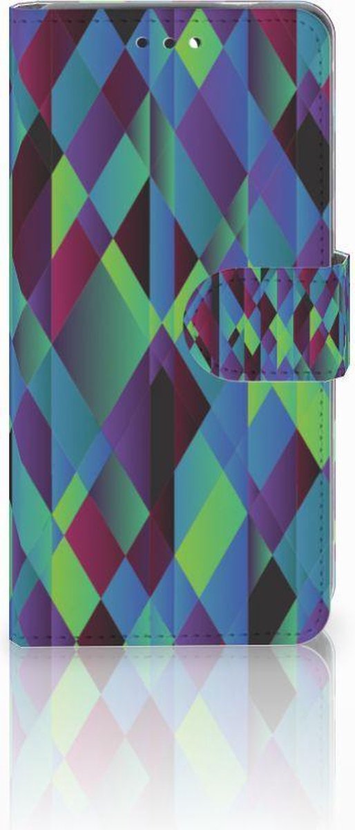 Nokia 3.1 (2018) Book Case Abstract Green Blue