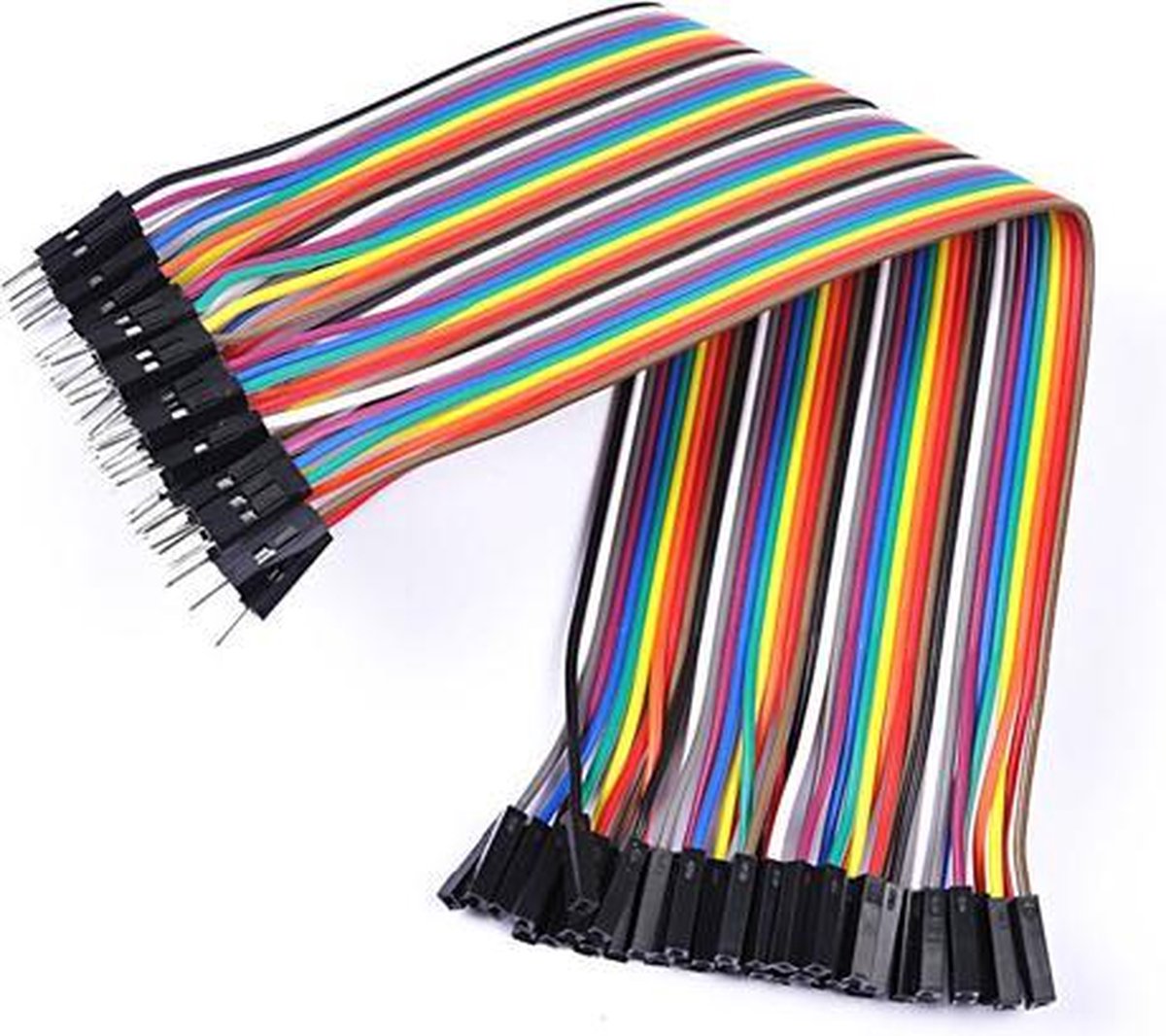 Dupont Jumper kabels 40 stuks (Male-Female) 20cm voor Breadboard - Arduino